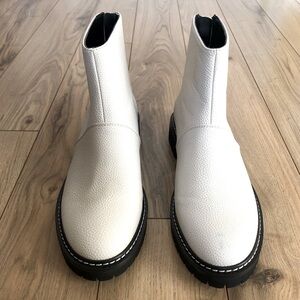 Women’s Matt & Nat Mirra White Vegan Combat Boots size 38